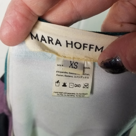 Mara Hoffman colorblock geometric swing sleeveless dress - Picture 4 of 8